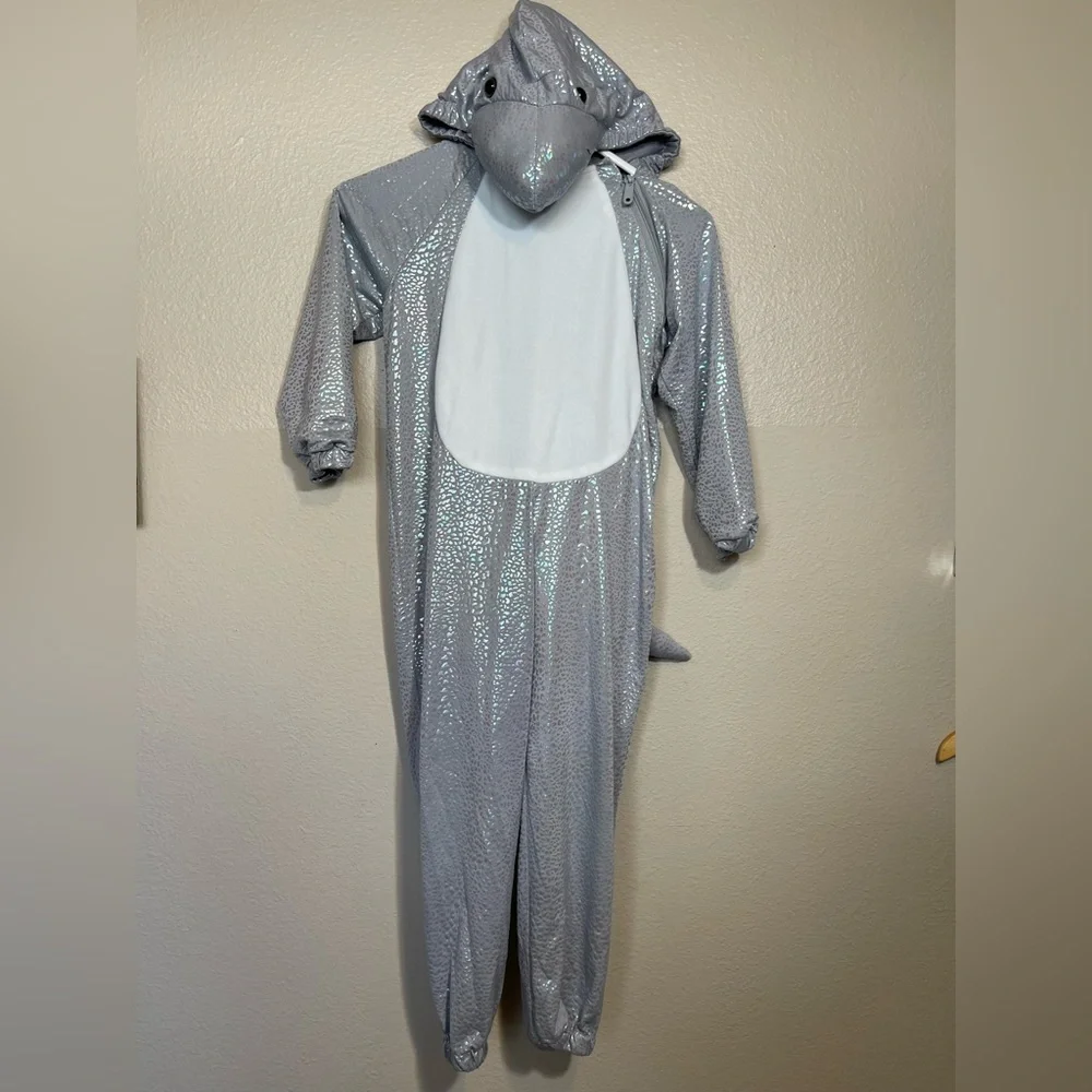 Shimmering Gray Shark Toddler one piece play costume